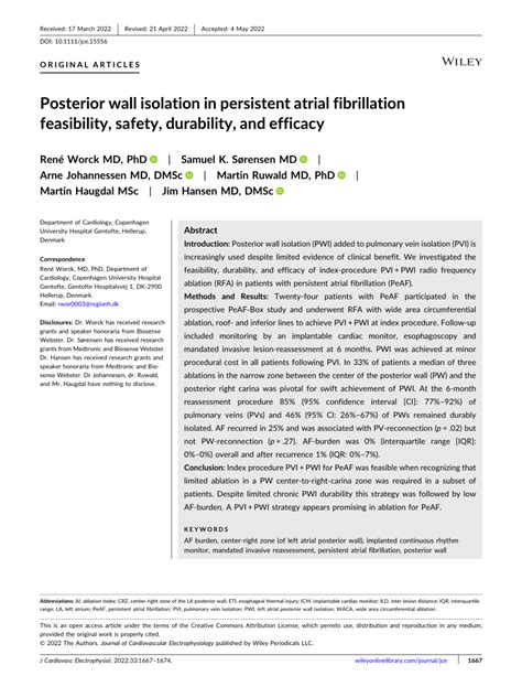 Feasibility, Safety, and Efficacy of Posterior Wall Isolation